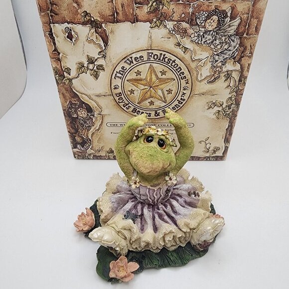 Vintage 1999 Boyds Bears "TuTu C. Rabbit...Frog Lake" Figurine with Box - Picture 1 of 13